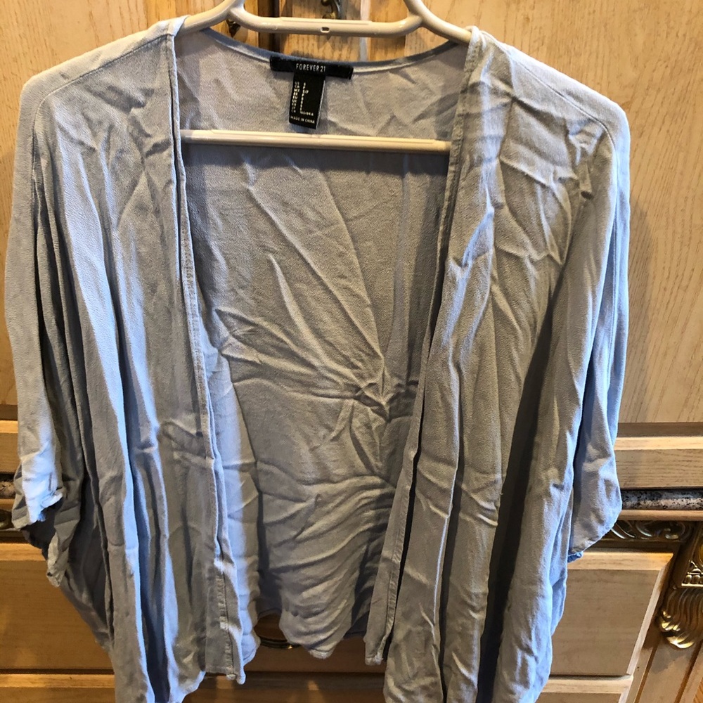 Light-weight baby blue cardigan